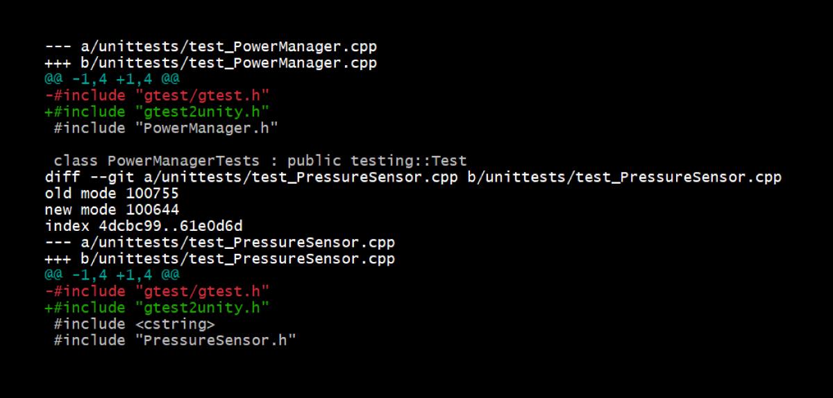 Size of GoogleTest and Unity libraries