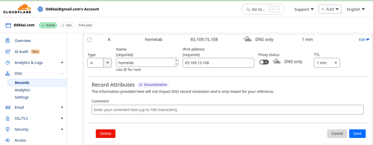 Configuring DNS