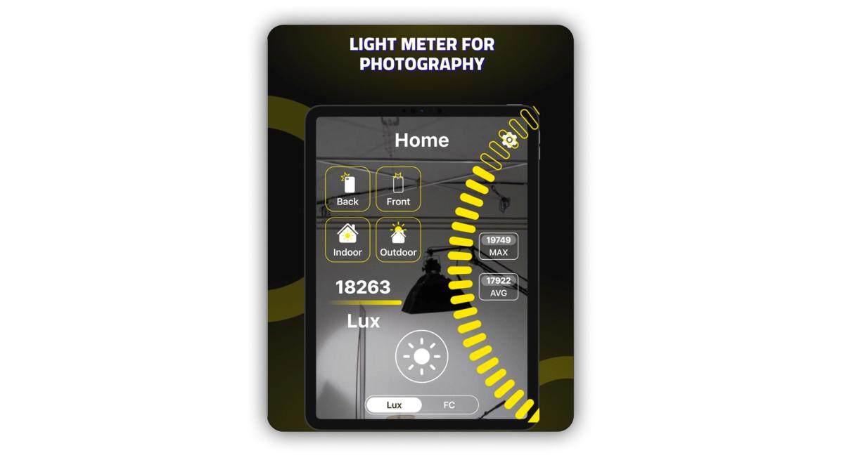 Measure the luminosity of the interface and surrounding space