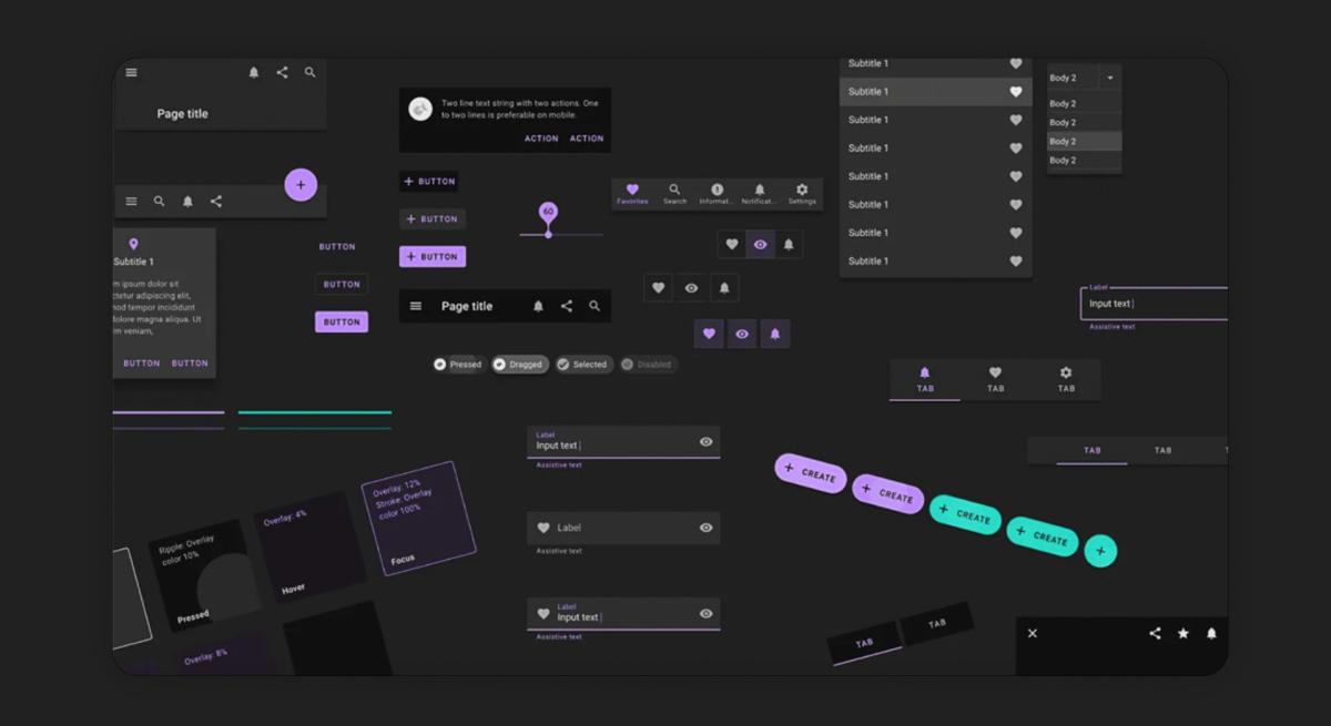 Select colors for interface elements