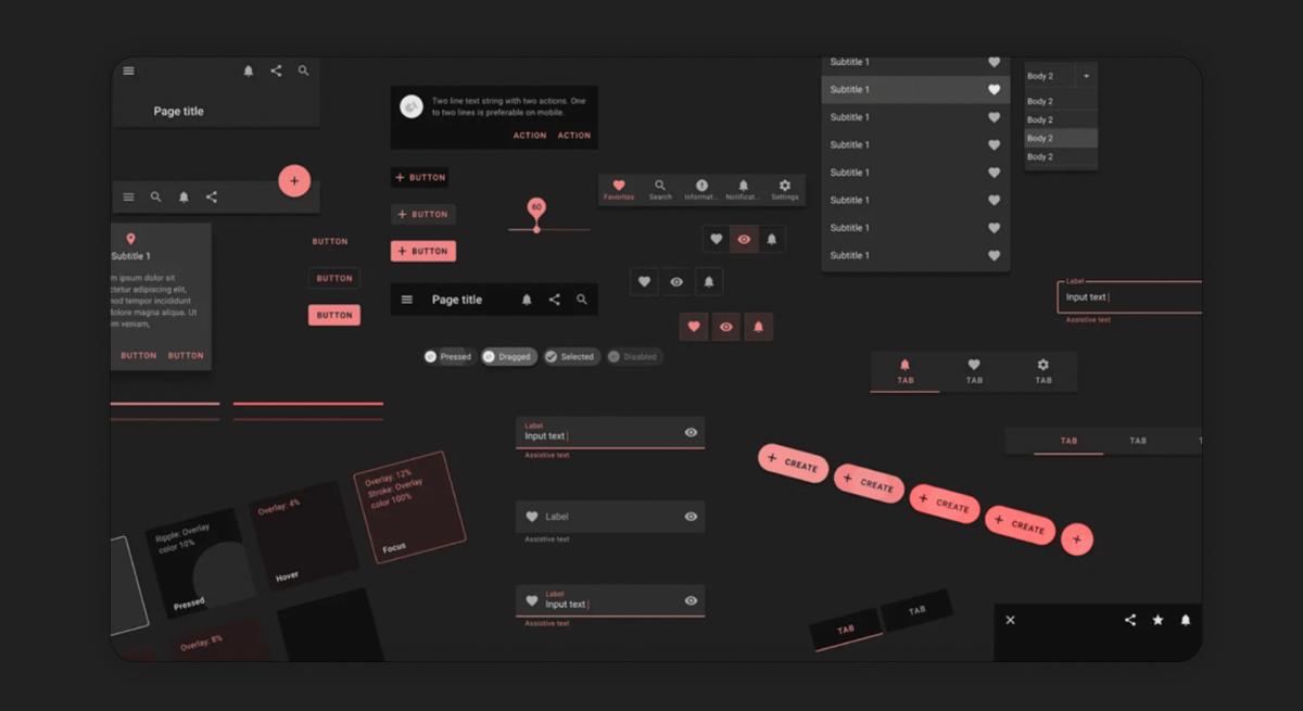 Select colors for interface elements