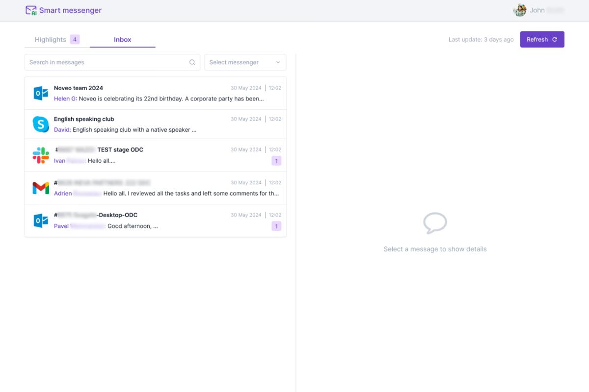 Noveo Smart Messenger: What it looks like